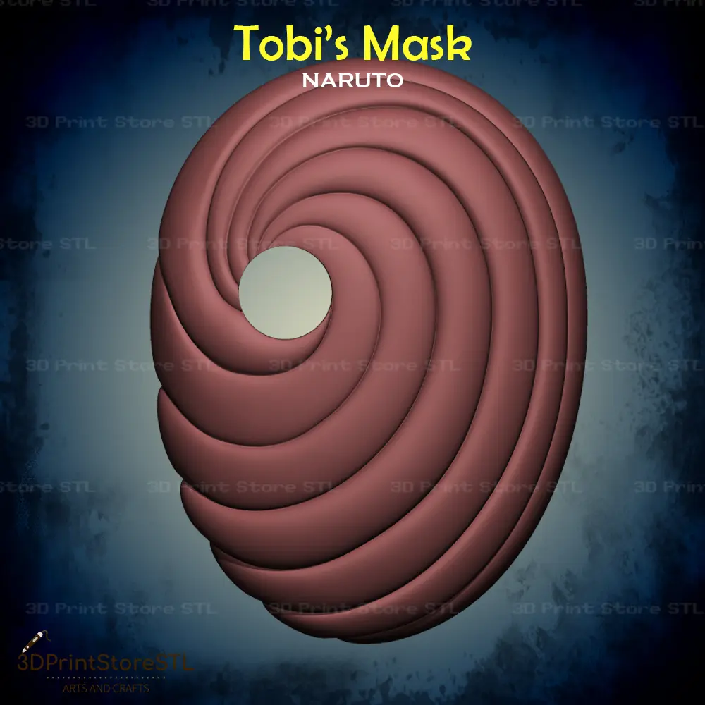 Tobi Mask Cosplay Naruto - STL File