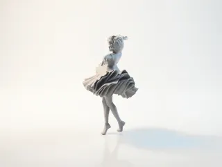 Baby Dancing Figurine Chibi Cute 3D Printable
