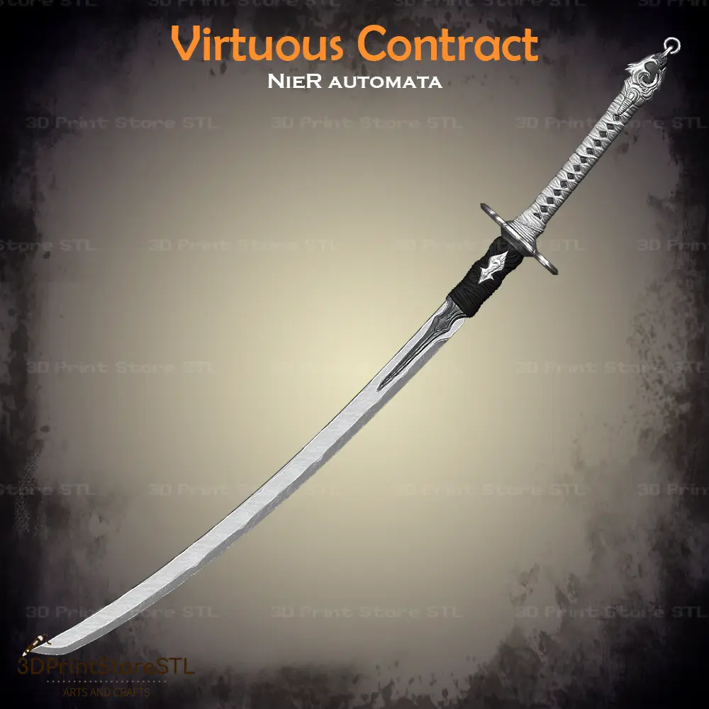 Virtuous Contract Sword Cosplay Nier Automata - STL File
