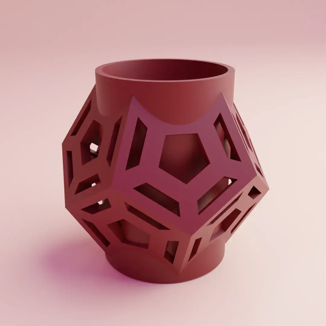 cool void dodecahedron pencil holder idea