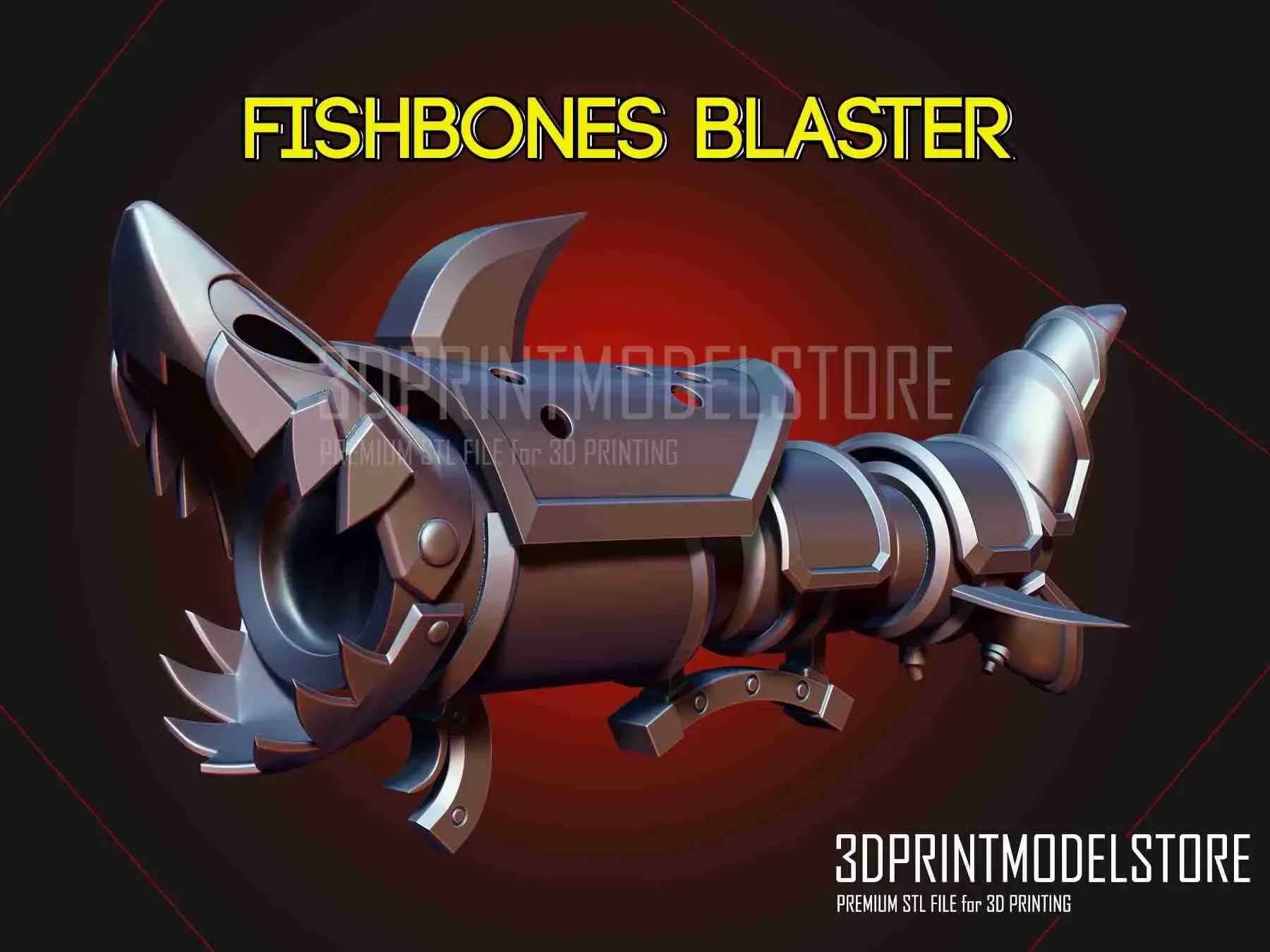 League of Legends LOL Jinx Fishbones Cosplay Weapon