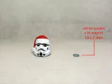 Weihnachtsmann-Sturmtruppler-Kühlschrankmagnet (Print-in-Place, keine Stützstrukturen-1