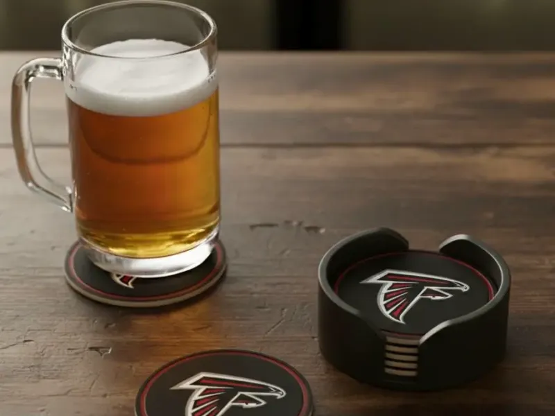 FALCONS COASTERS AND HOLDER