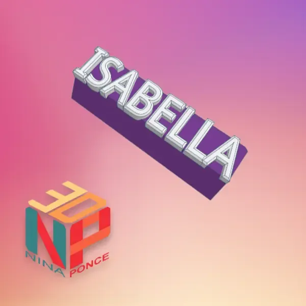 IDENTIFICADOR PARA LAPICES ISABELLA  pencil topper