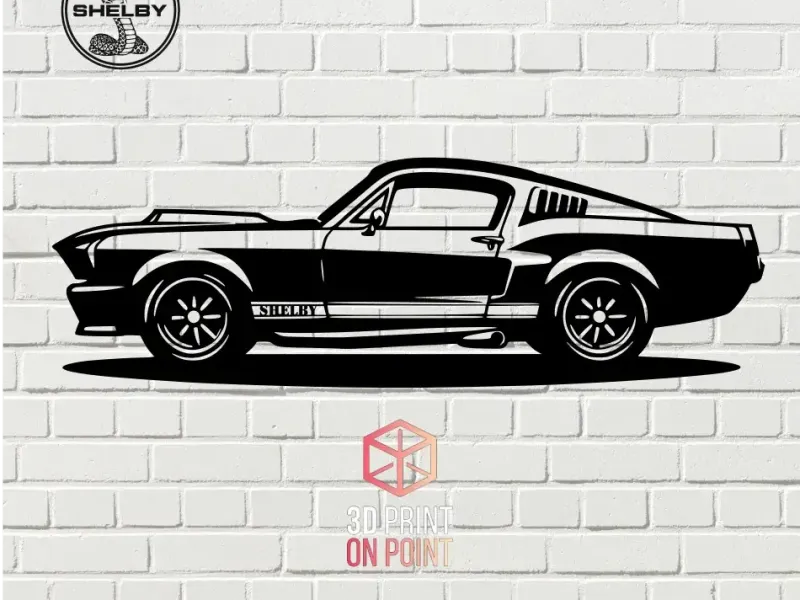 SHELBY MUSTANG VINTAGE - 2D WALL ART #4