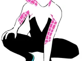 Spider Gwen 3 layered stencil -0