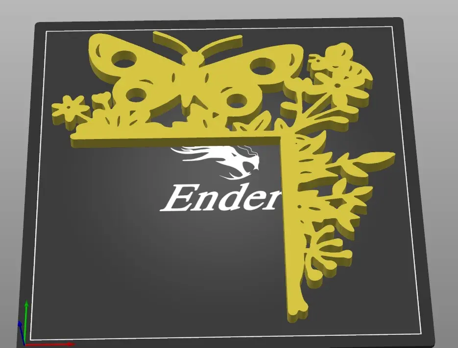 F:\stl\door frame BUTTER FLY AND BEE