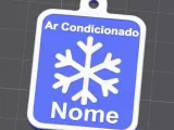 Chaveiro 3D – Floco de Neve-0
