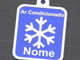 Chaveiro 3D – Floco de Neve