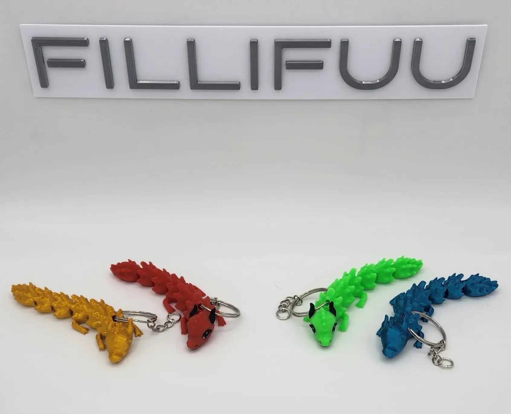 3D Printer Files | 3MF File | Flexi Cute Dragon Keychain | Creality Cloud