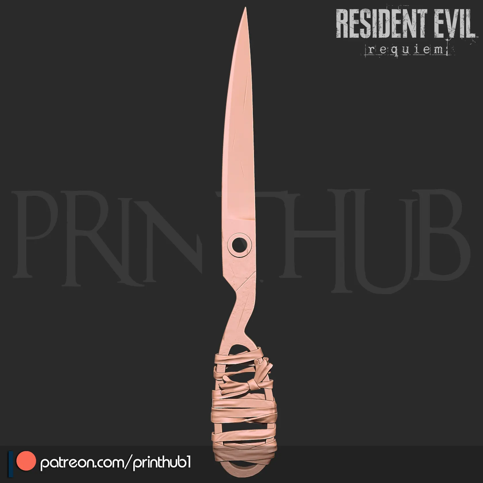 RE9 Leon Survival Knife + Grace Homemade Knife 3d print