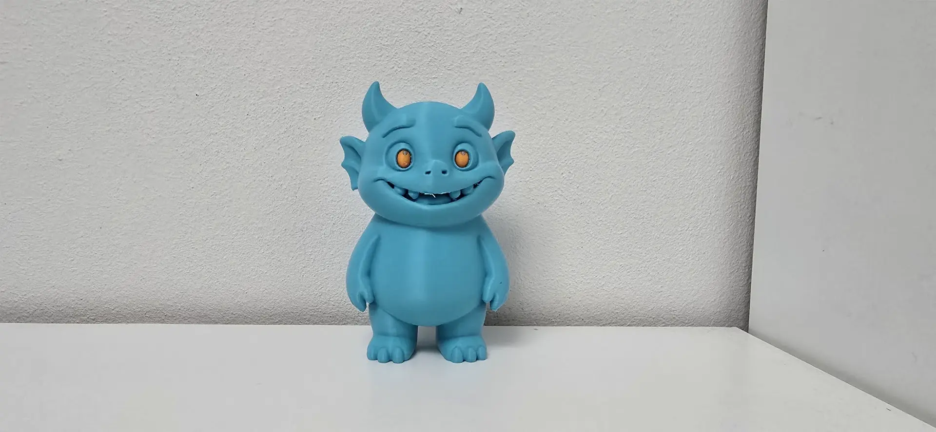 3D Printer Files | 3MF File | Smiling Horned Monster Standing Holiday ...