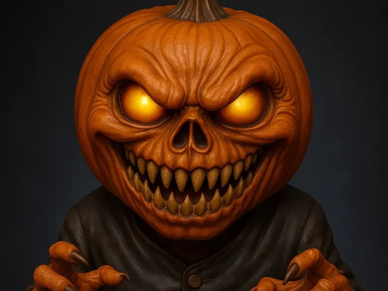 Spooky pumpkin butler 