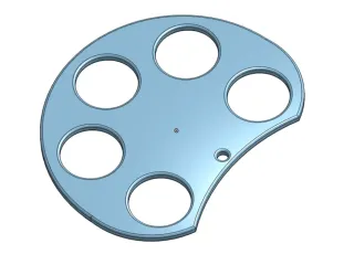 Sturdy plastic cup carrier.