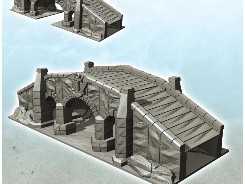Pont de pierre à trois arches (5) - miniatures warhammer t