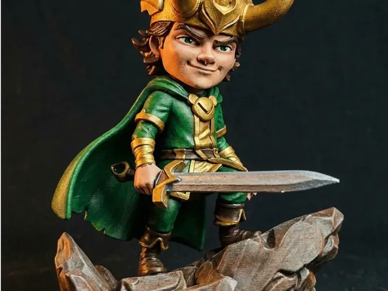 Loki Chibi-Statue | Gott des Unheils Figur