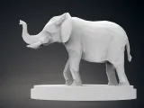 Elefante in Low Poly-5