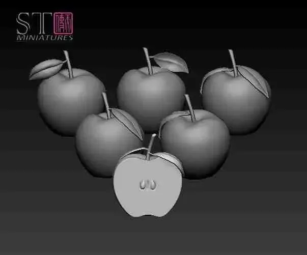 Doll house diorama green apple