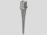 Solar Light Square Ground Post Spike-0