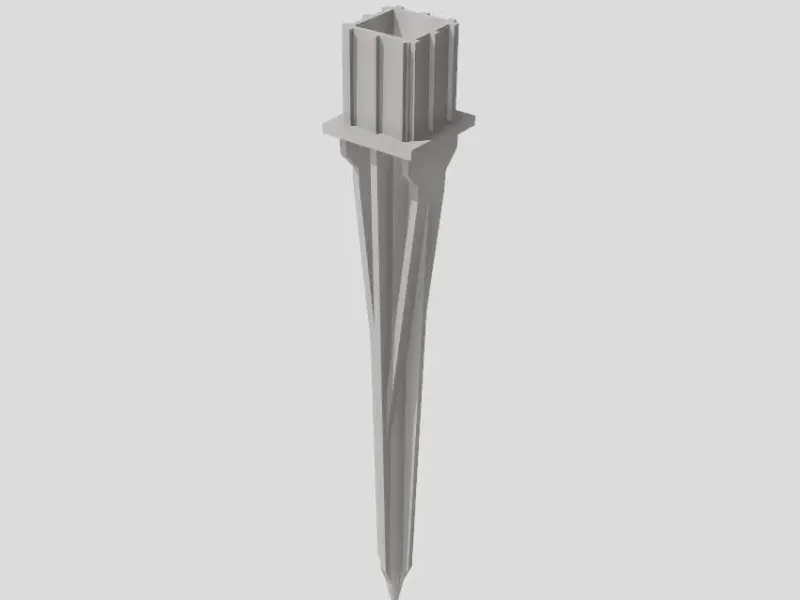 Solar Light Square Ground Post Spike