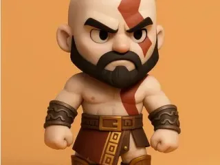 Cute Kratos – CubeMe Warrior Edition
