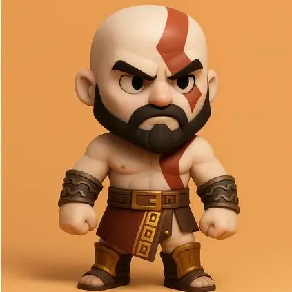 Cute Kratos – CubeMe Warrior Edition