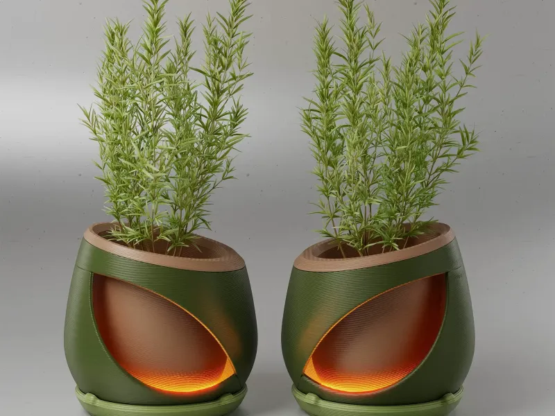 VASO - FIORIERA VISION GAMERS + SOTTIVASO DI DRENAGGIO