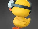 VR Duck – Cute Virtual Reality Duck Keychain-4