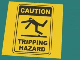Caution Tripping Hazard sign-0