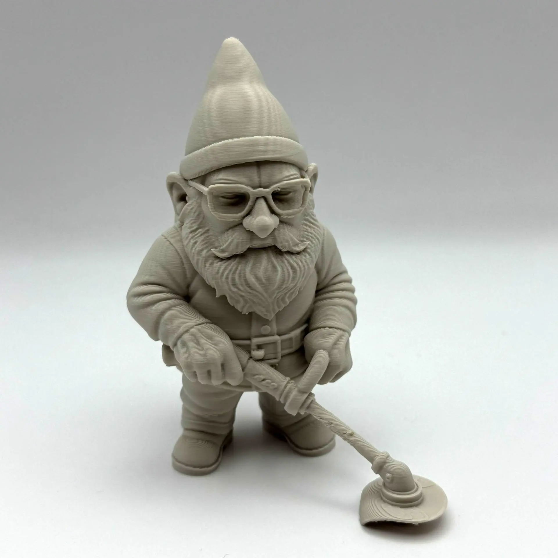 Weedwhacker Garden Gnome