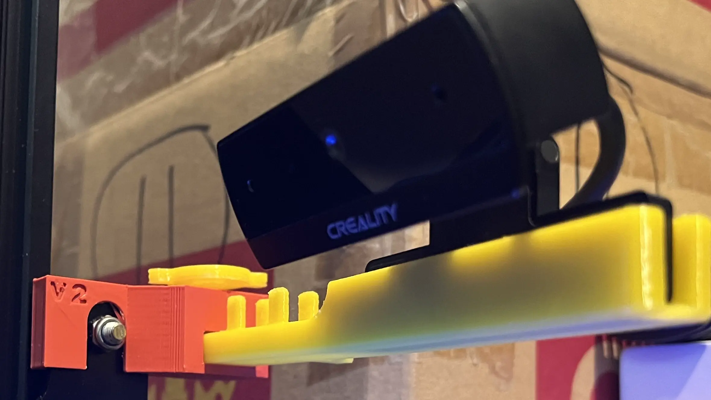 Camera mount for Ender 3 Extruder Bar