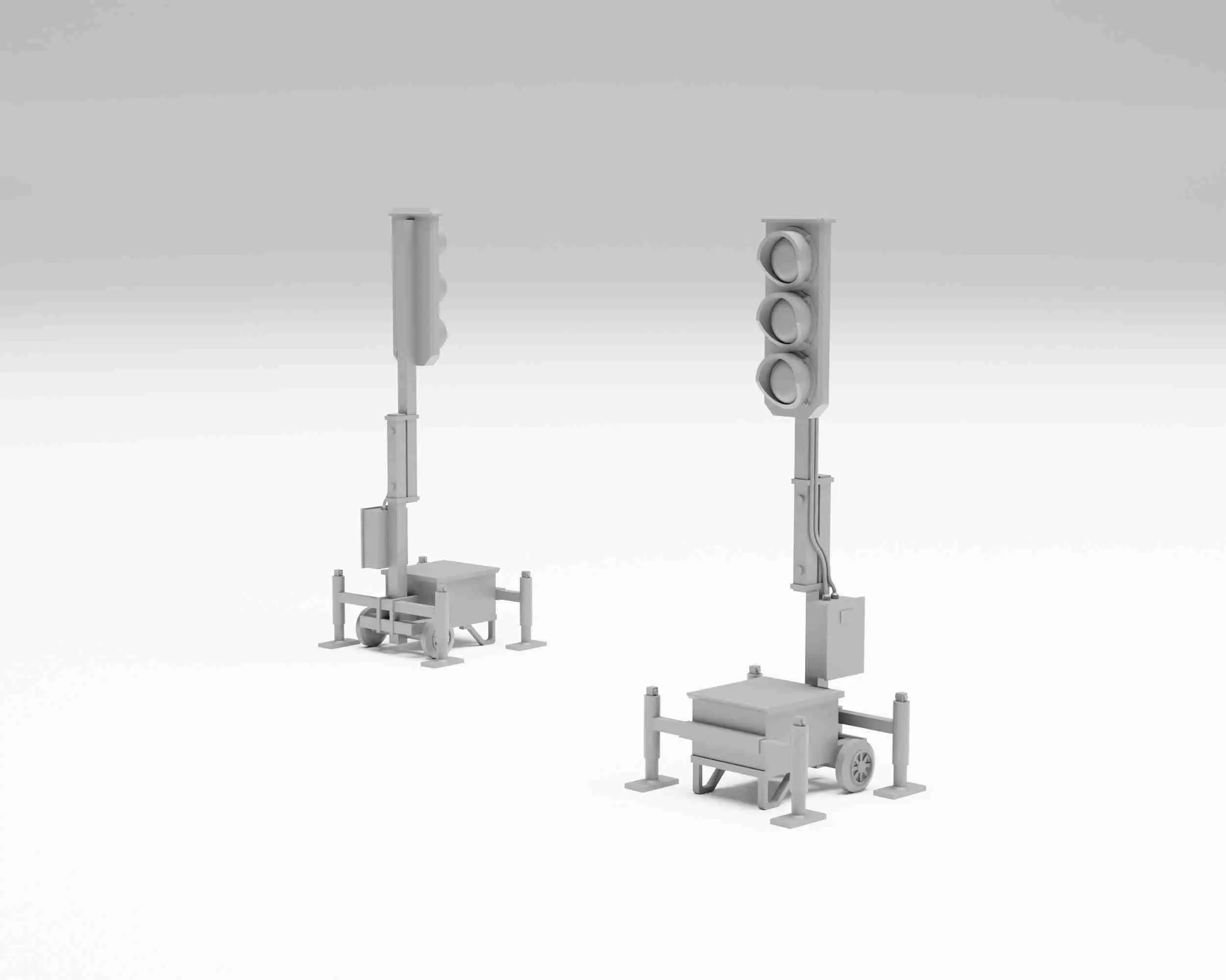 Road Works Pack- Asphaltwalzen-Bausatz und Zubehör Spur H0