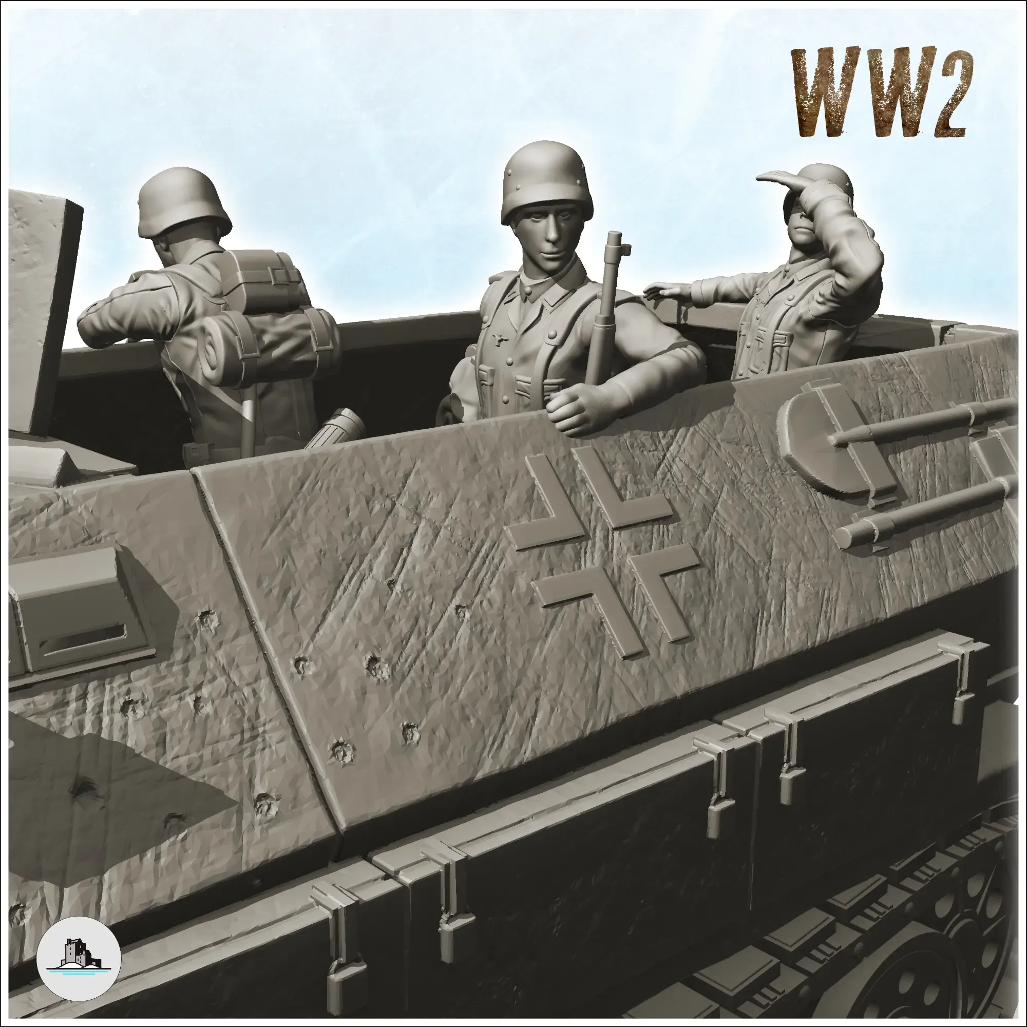 Sd.Kfz. 251-1 Ausf. A - WW2 Flames War Bolt Action