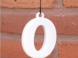 Letter O Keychain