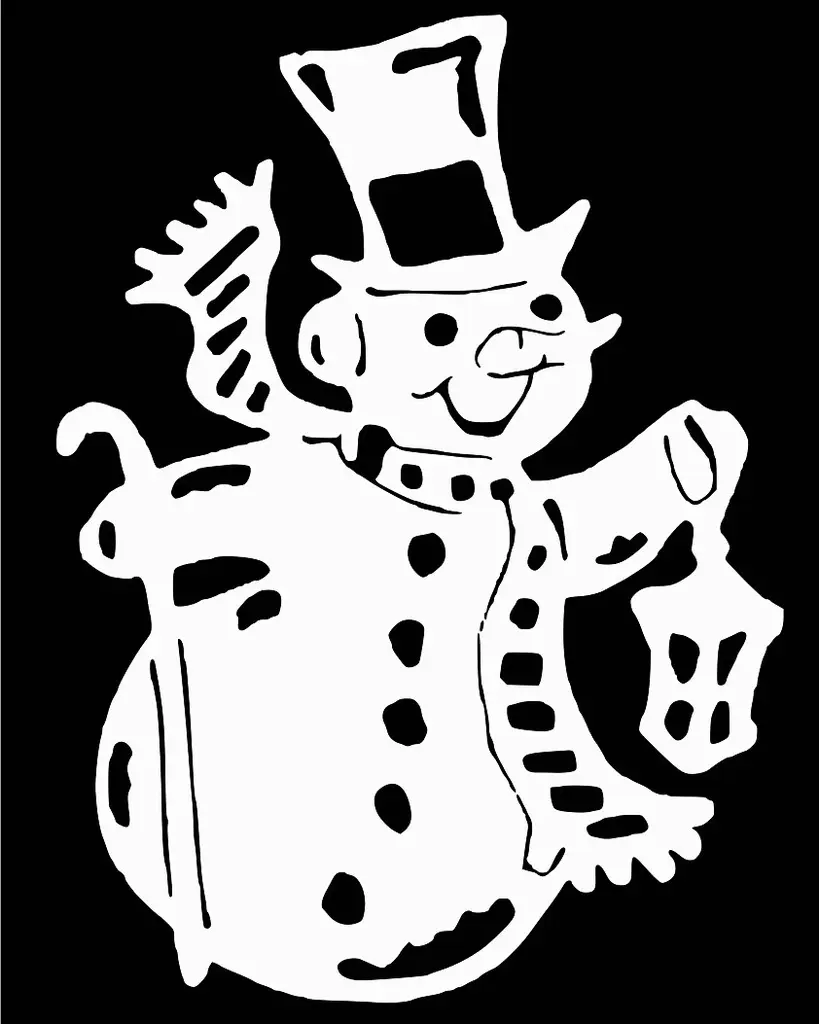 2D Snowman