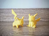 Pikachu attack - low poly (pokemon)-1