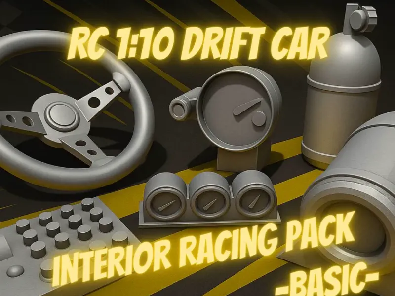 RC 1:10 Car Drift Basic Racing Interior Accessories Pack