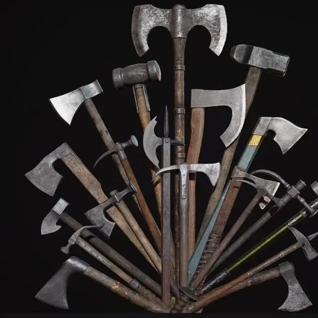 Medieval weapon selection