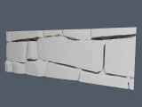 Stone Wall Panel – Realistic Rock Wall Relief STL Model-8