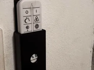 remote control holder for light