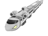 Sci-Fi Bullet Train Model 3D Model STL Printable-0