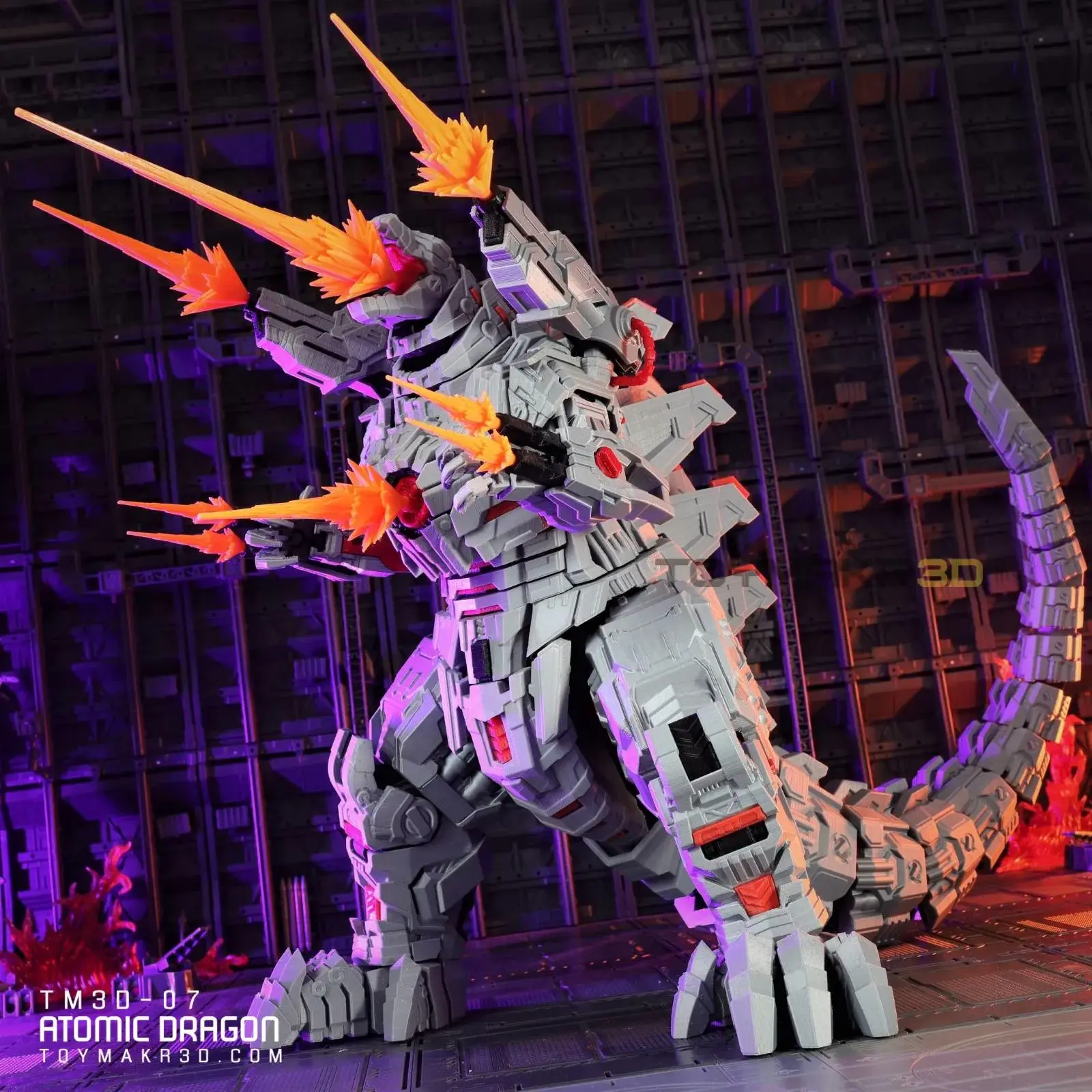 File per stampante 3D | File 3MF | mechanical Godzilla weapon kit ...