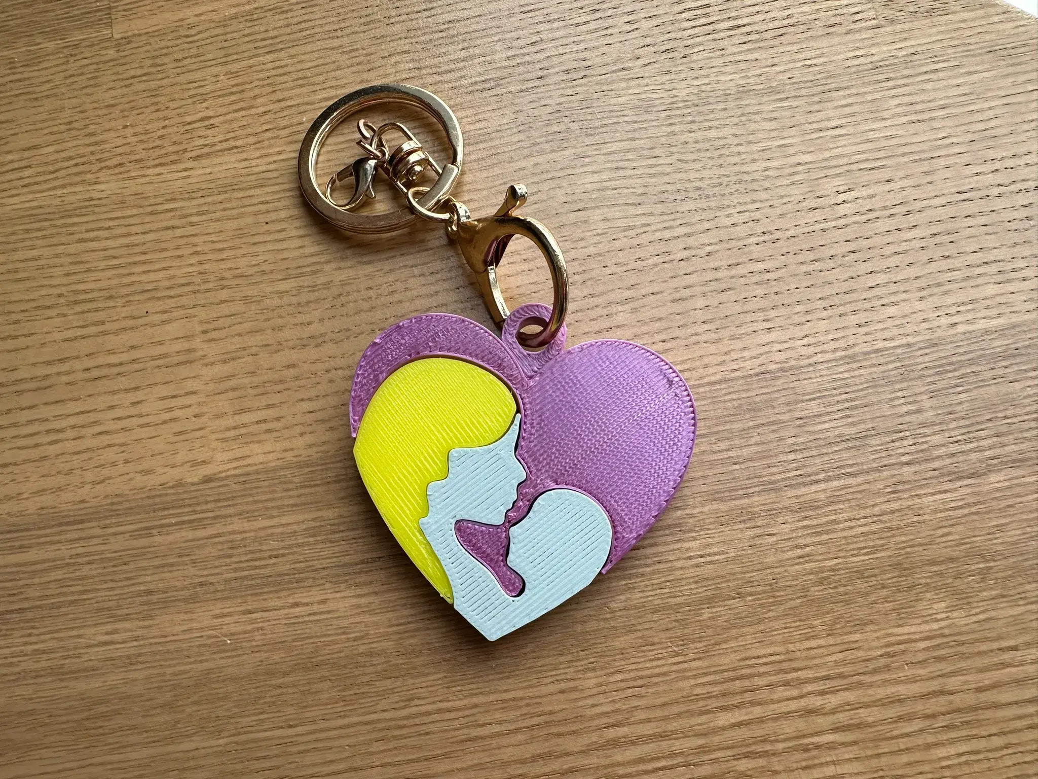 Mother and child keychain