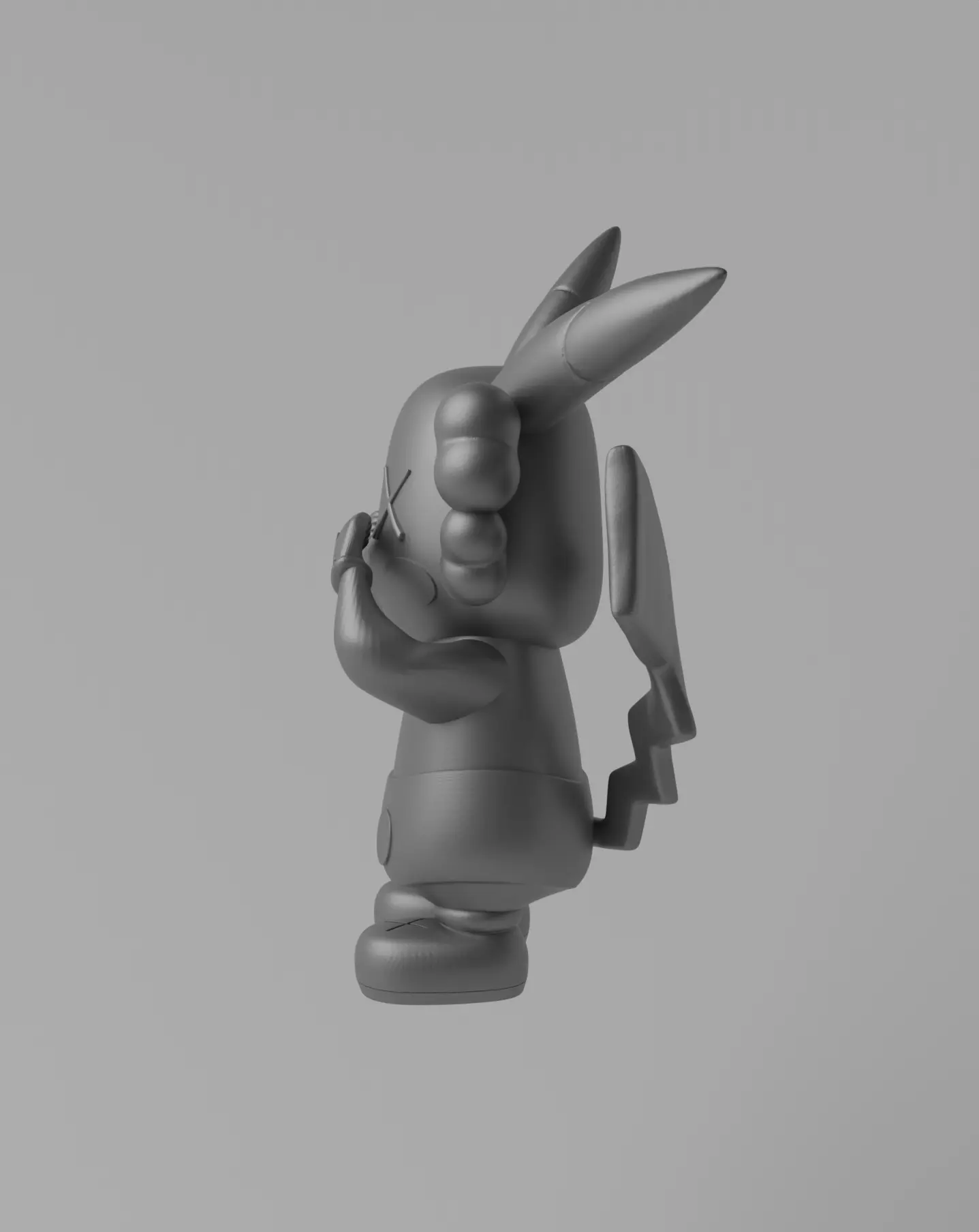 Kaws x Pikachu Art Toy Fan Art