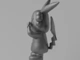 Kaws x Pikachu Art Toy Fan Art-7
