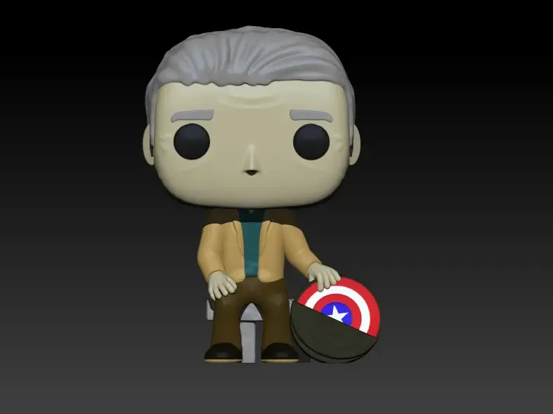 Funko Steve Rogers con escudo