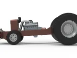 Pro Stock Pulling Tractor Base Scale 1:25-4