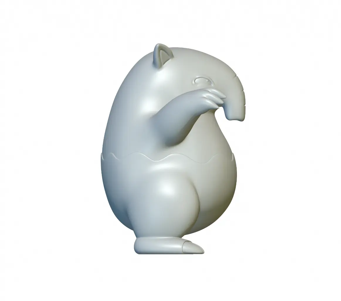 Pokemon Drowzee #96 - ¡Listo para imprimir en 3D!