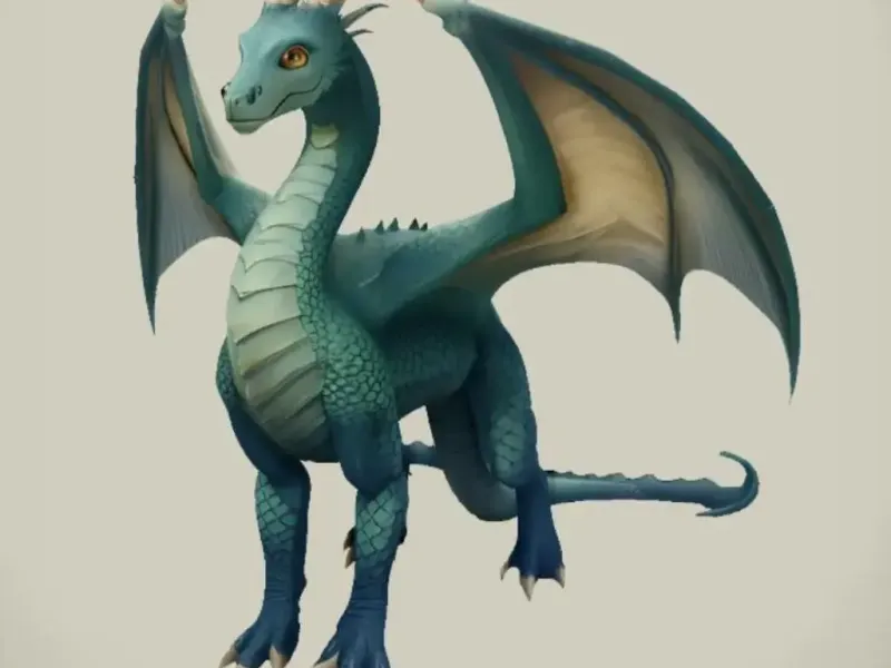 Green Dragon Legendary Forest Dragon Figurine