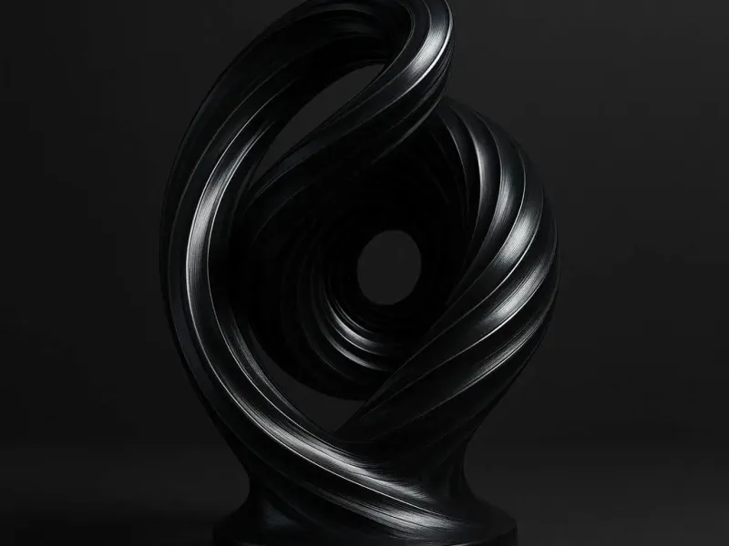 Geometric Spiral Sculpture